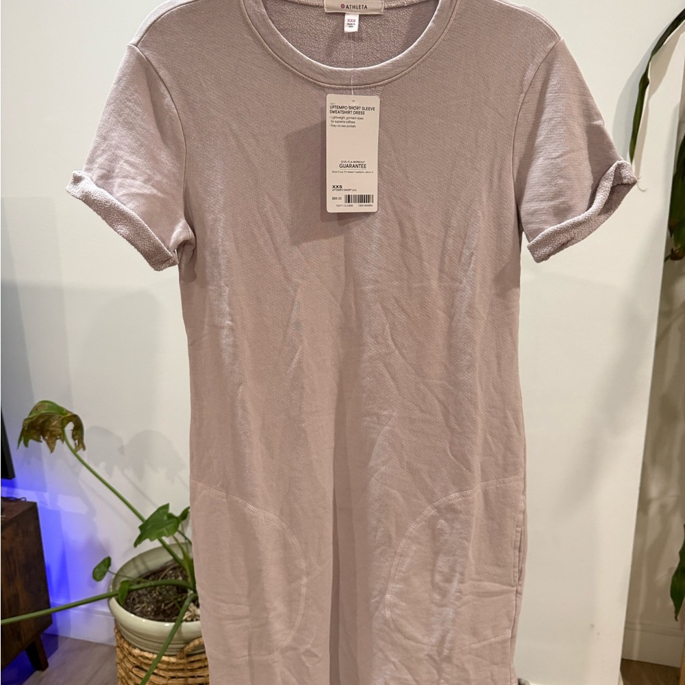 Casual Mauve T-Shirt Dress